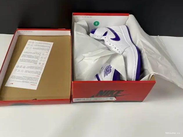 Rep TB RETRO AIR CD0461-151 COURT JORDAN 1 PURPLE HIGH 0414